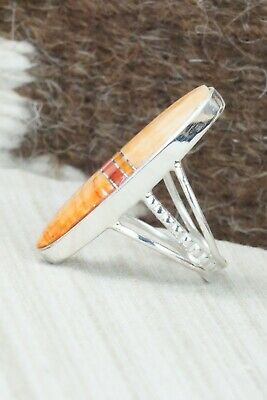 Spiny Oyster & Sterling Silver Ring - Harold Smith - Size 6.25