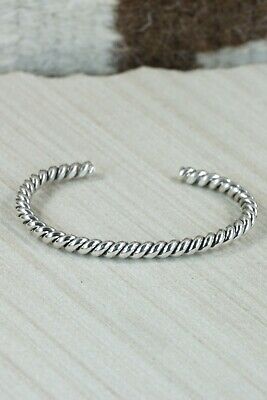 Navajo Sterling Silver Bracelet - Elaine Tahe