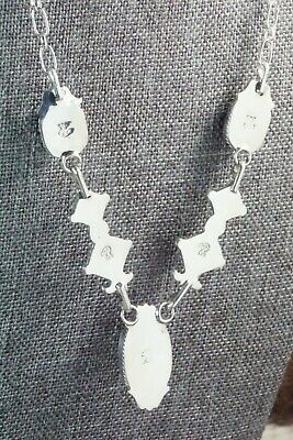 Turquoise & Sterling Silver Necklace - Lee Shorty
