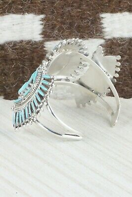 Turquoise & Sterling Silver Bracelet - Cordelia Waatsa