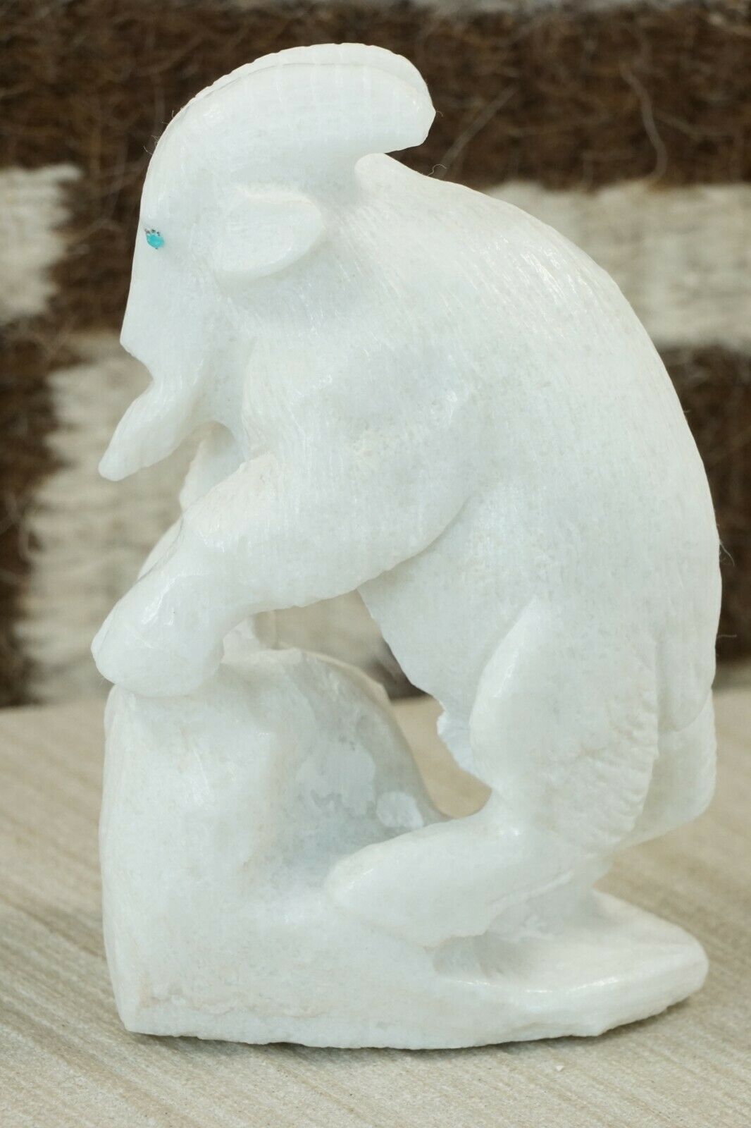 Goat Zuni Fetish Carving - Derrick Kaamasee