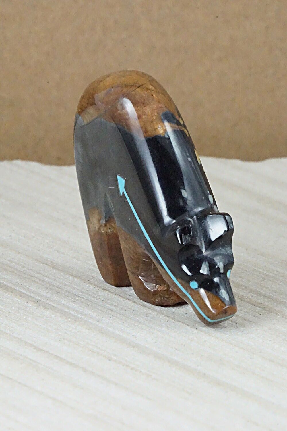 Bear Zuni Fetish Carving - Rodney Laiwakete