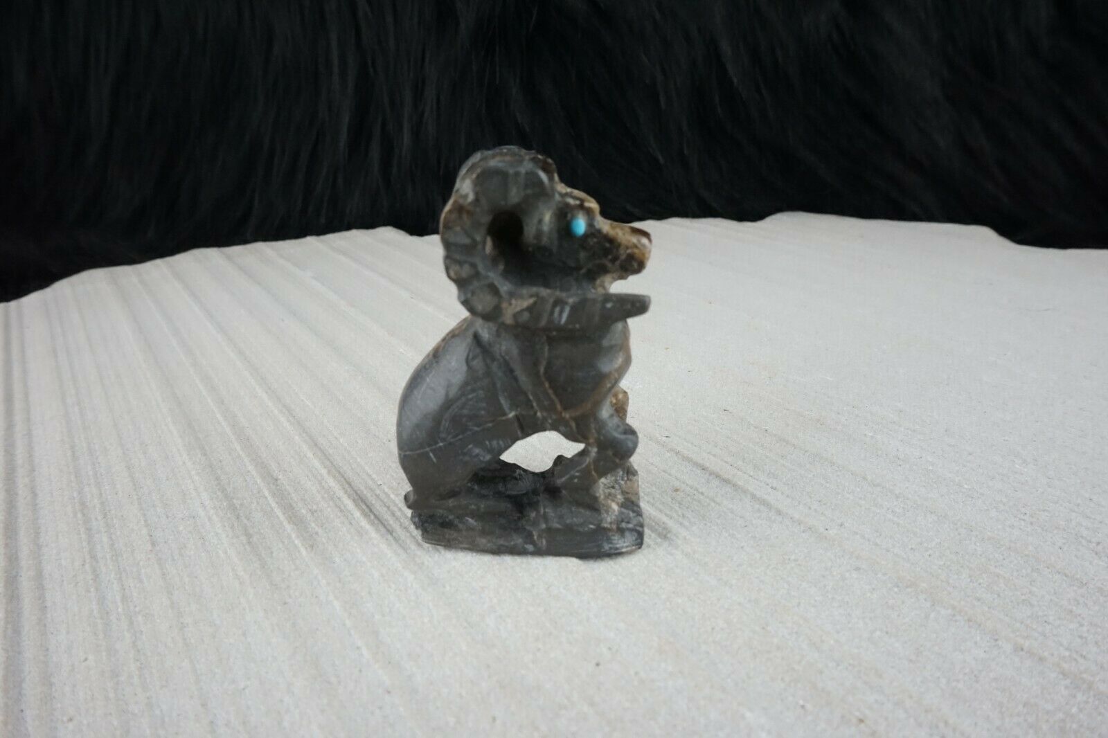 Ram Zuni Fetish Carving - Jerrold Lahaleon - High Lonesome Trading