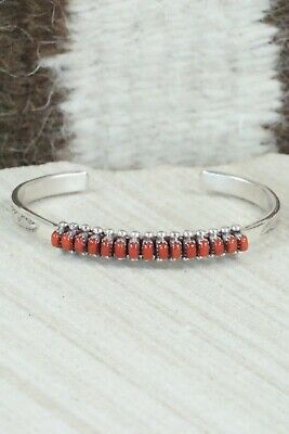 Coral & Sterling Silver Bracelet - Irma Unkestine
