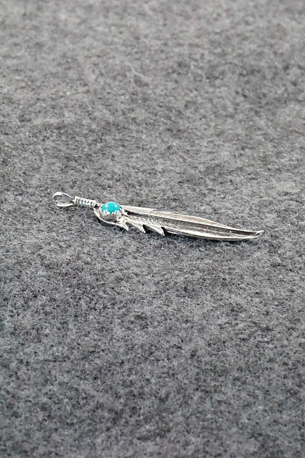 Turquoise & Sterling Silver Pendant - Louise Joe