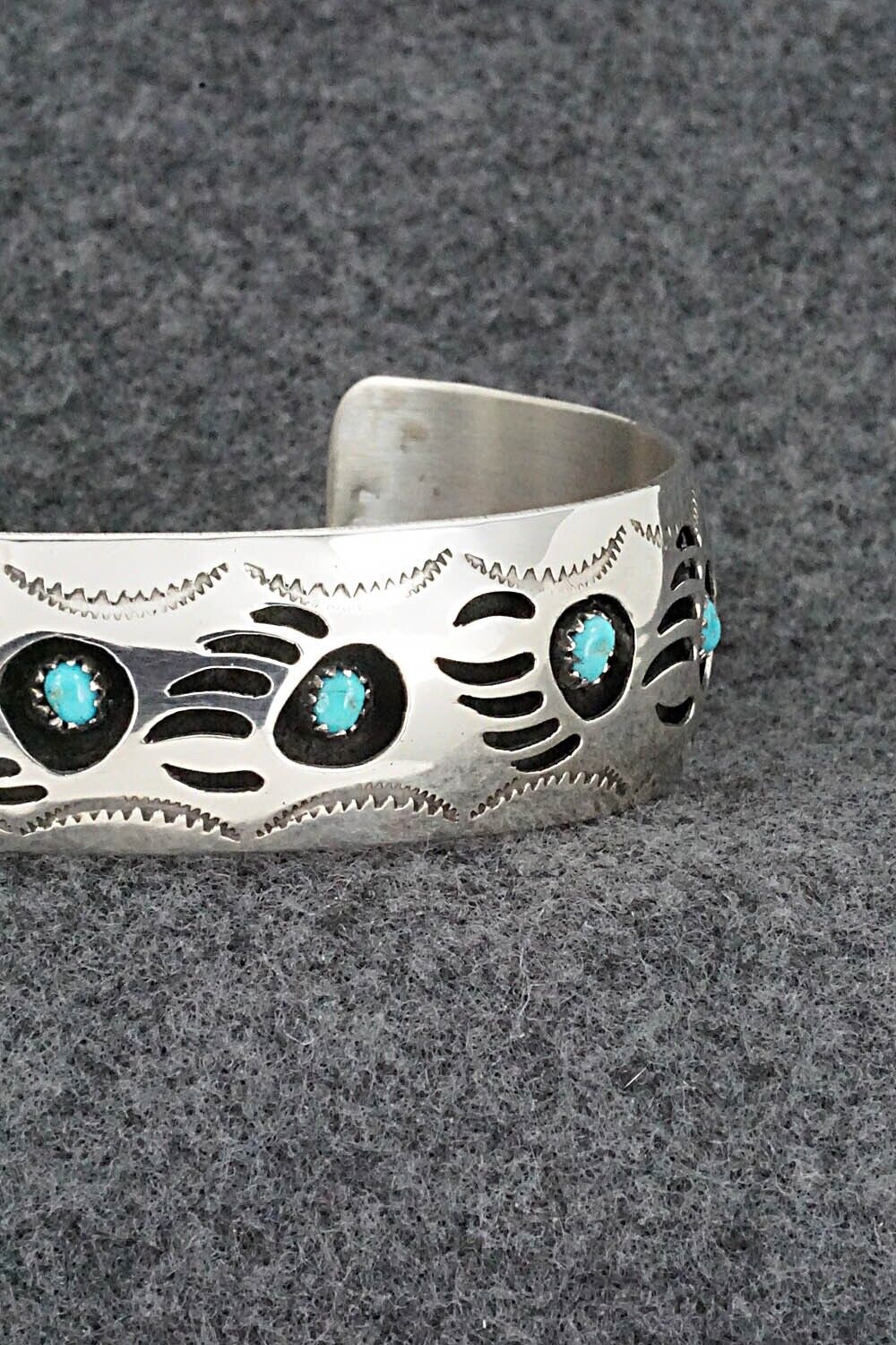 Turquoise & Sterling Silver Bracelet - Pearlene Spencer