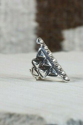 Navajo Sterling Silver Ring - Native American - Size 8.75 - High Lonesome Trading