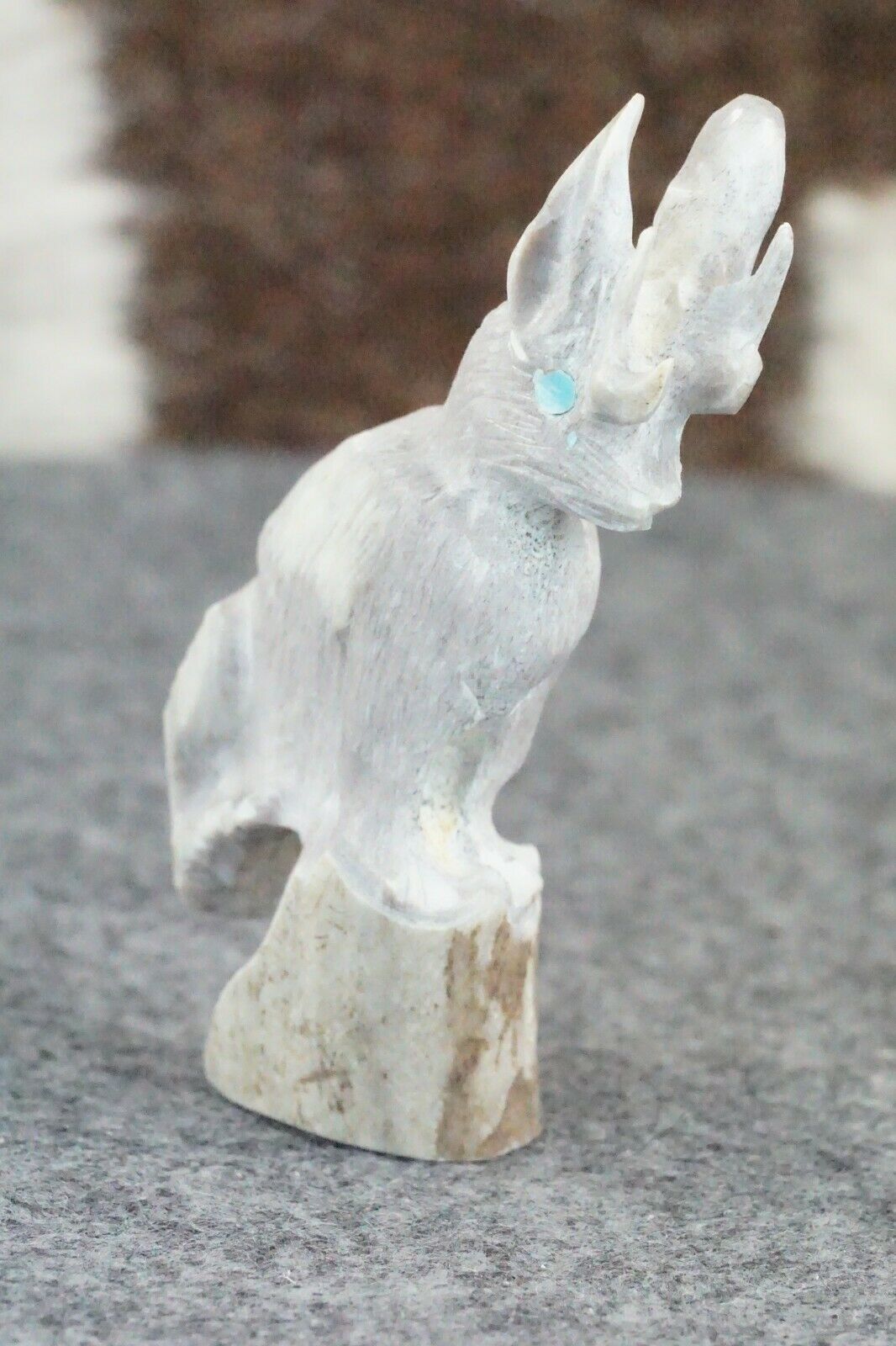 Jackalope Zuni Fetish Carving - Chris Peina - High Lonesome Trading