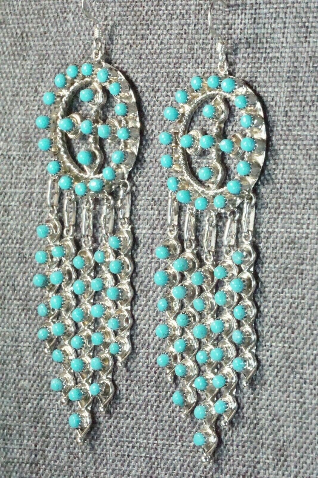 Turquoise and Sterling Silver Earrings - Waylon Johnson