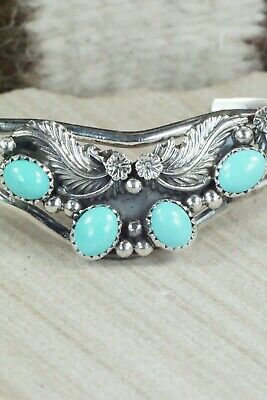Turquoise & Sterling Silver Bracelet - Roberta Begay