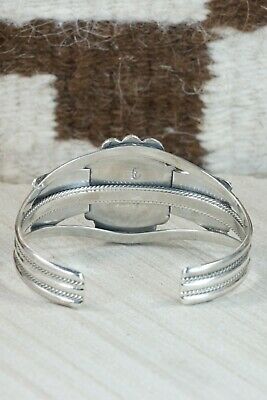 Navajo Turquoise & Sterling Silver Bracelet - Raymond Delgarito