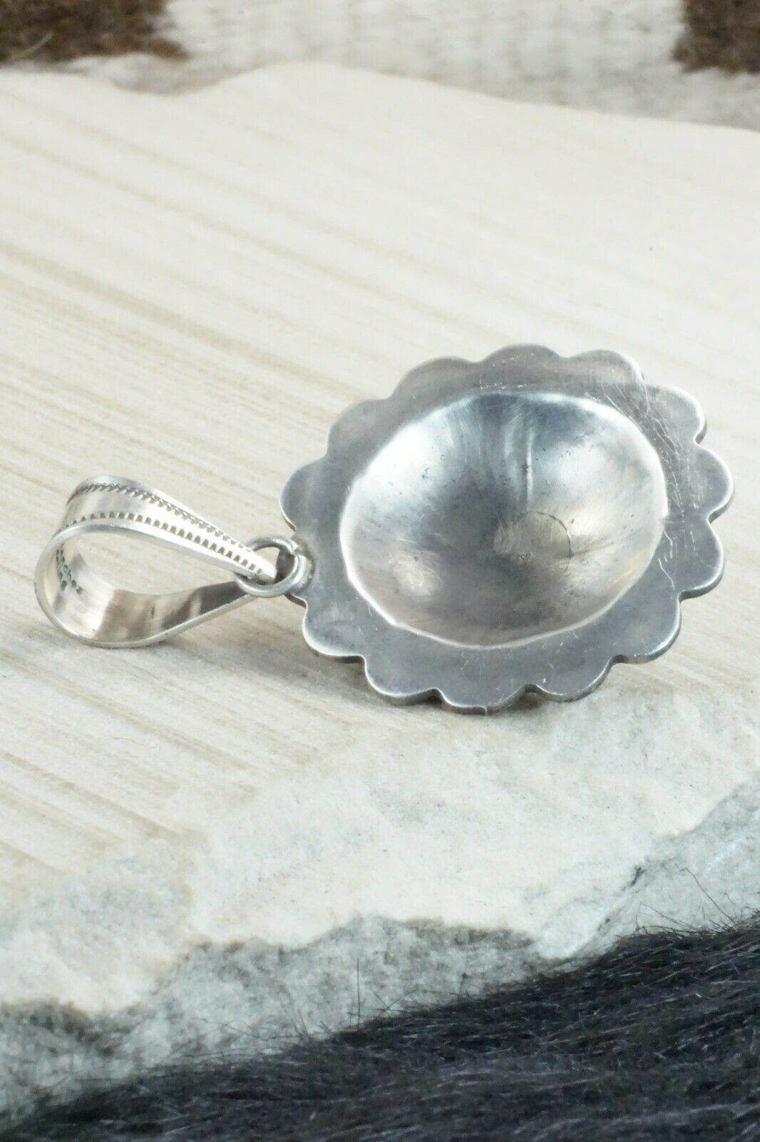 Turquoise & Sterling Silver Pendant - Alex Sanchez