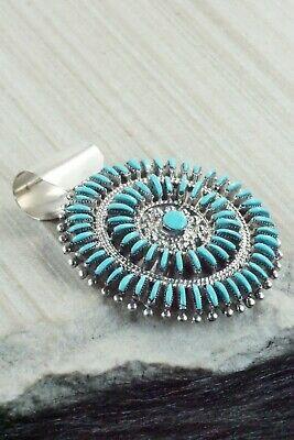 Turquoise & Sterling Silver Pendant - Eva Wyaco - High Lonesome Trading
