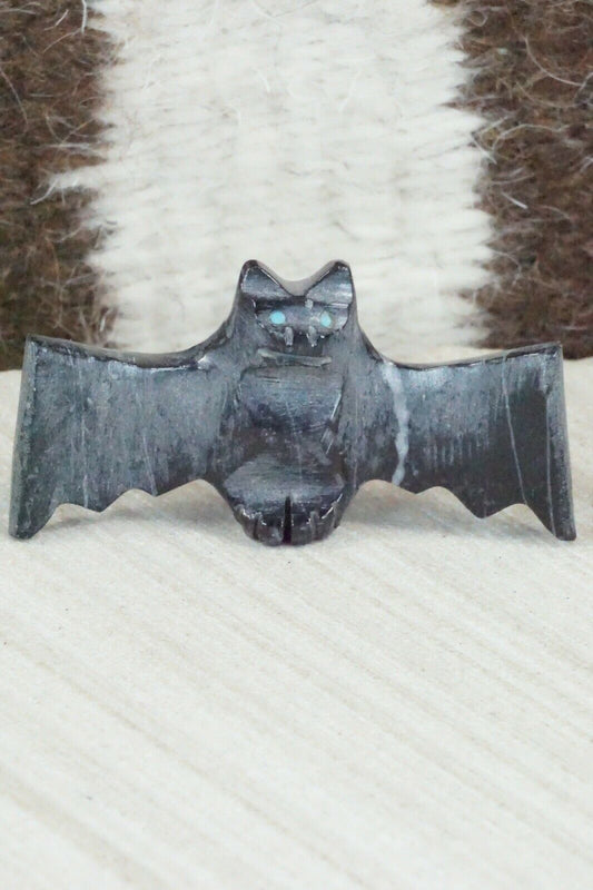 Bat Zuni Fetish Carving - Tim Lementino - High Lonesome Trading