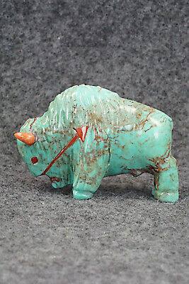 Buffalo Zuni Fetish Carving - Andres Quandelacy