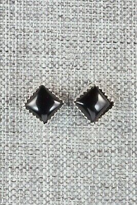 Onyx & Sterling Silver Earrings - Annie Spencer