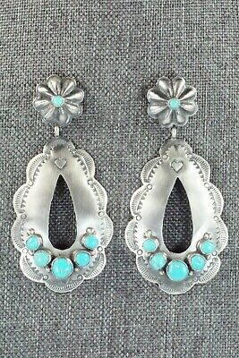 Turquoise & Sterling Silver Earrings - Rita Lee