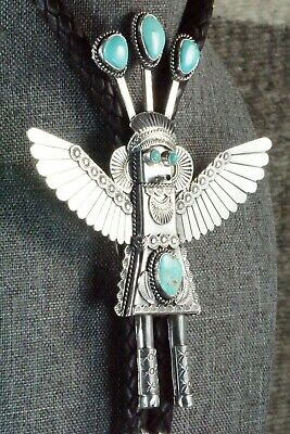 Turquoise & Sterling Silver Bolo Tie - Garret Hale