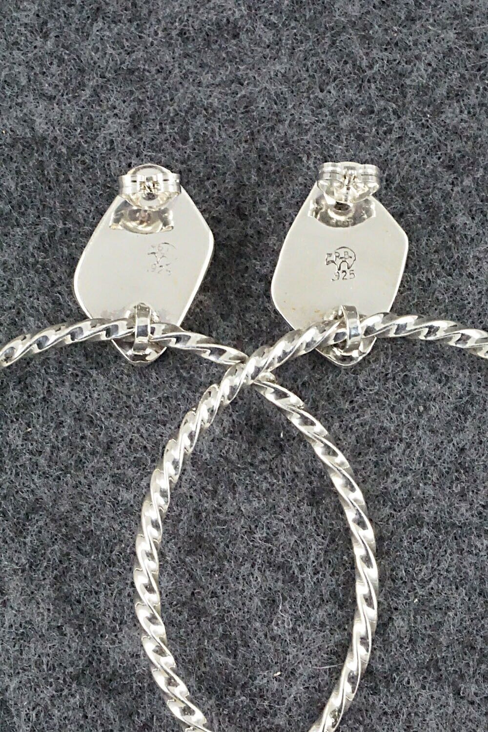 Sponge Coral & Sterling Silver Earrings - Annie Spencer