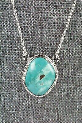 Navajo Turquoise & Sterling Silver Necklace - Annie Spencer - High Lonesome Trading