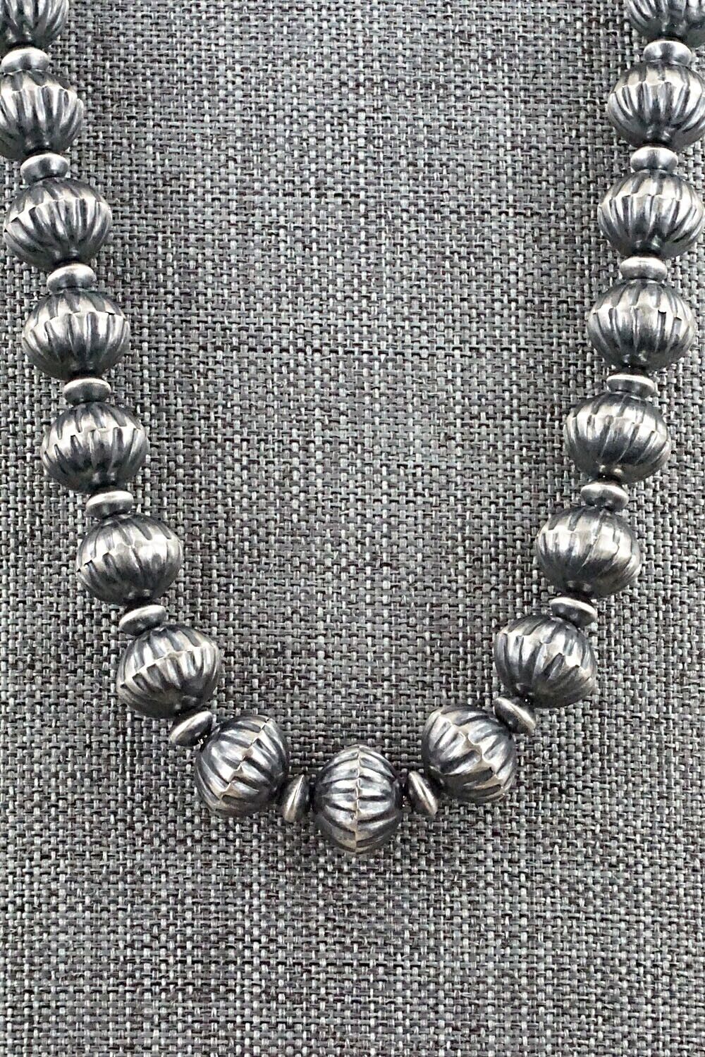 Sterling Silver Navajo Pearl Necklace - Tonisha Haley