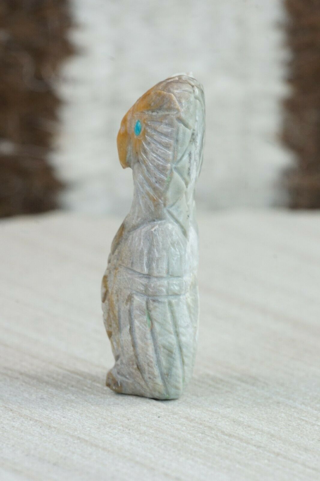 Owl Zuni Fetish Carving - Jonas Hastito