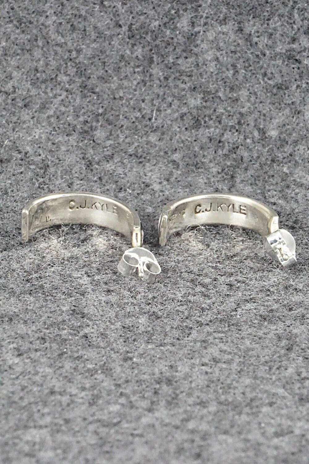 White Buffalo & Sterling Silver Earrings - Claresse Kylestewa