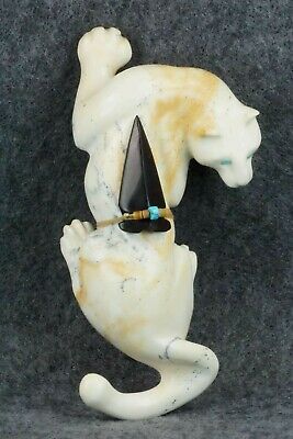 Mountain Lion Zuni Fetish Carving - Albert Eustace