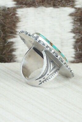 Royston Turquoise and Sterling Silver Ring - Michael Calladitto - Size 7.5