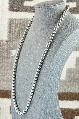 Navajo Sterling Silver Pearl Necklace - Jan Mariano
