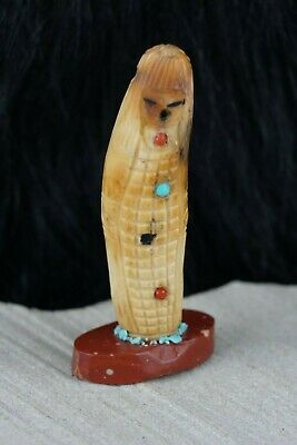 Corn Maiden Zuni Fetish Carving - Sandra Quandelacy - High Lonesome Trading