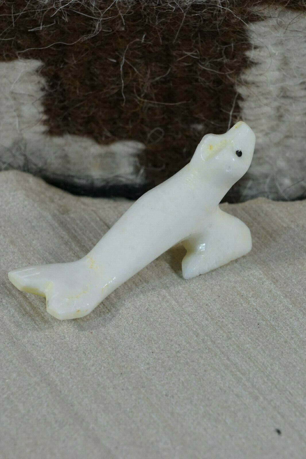 Sea Lion Zuni Fetish Carving - Russell Shack - High Lonesome Trading