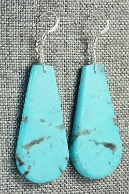 Turquoise & Sterling Silver Earrings - Lupe Lovato