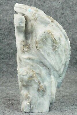 Wood Pecker Zuni Fetish Carving - Derrick Kaamasee