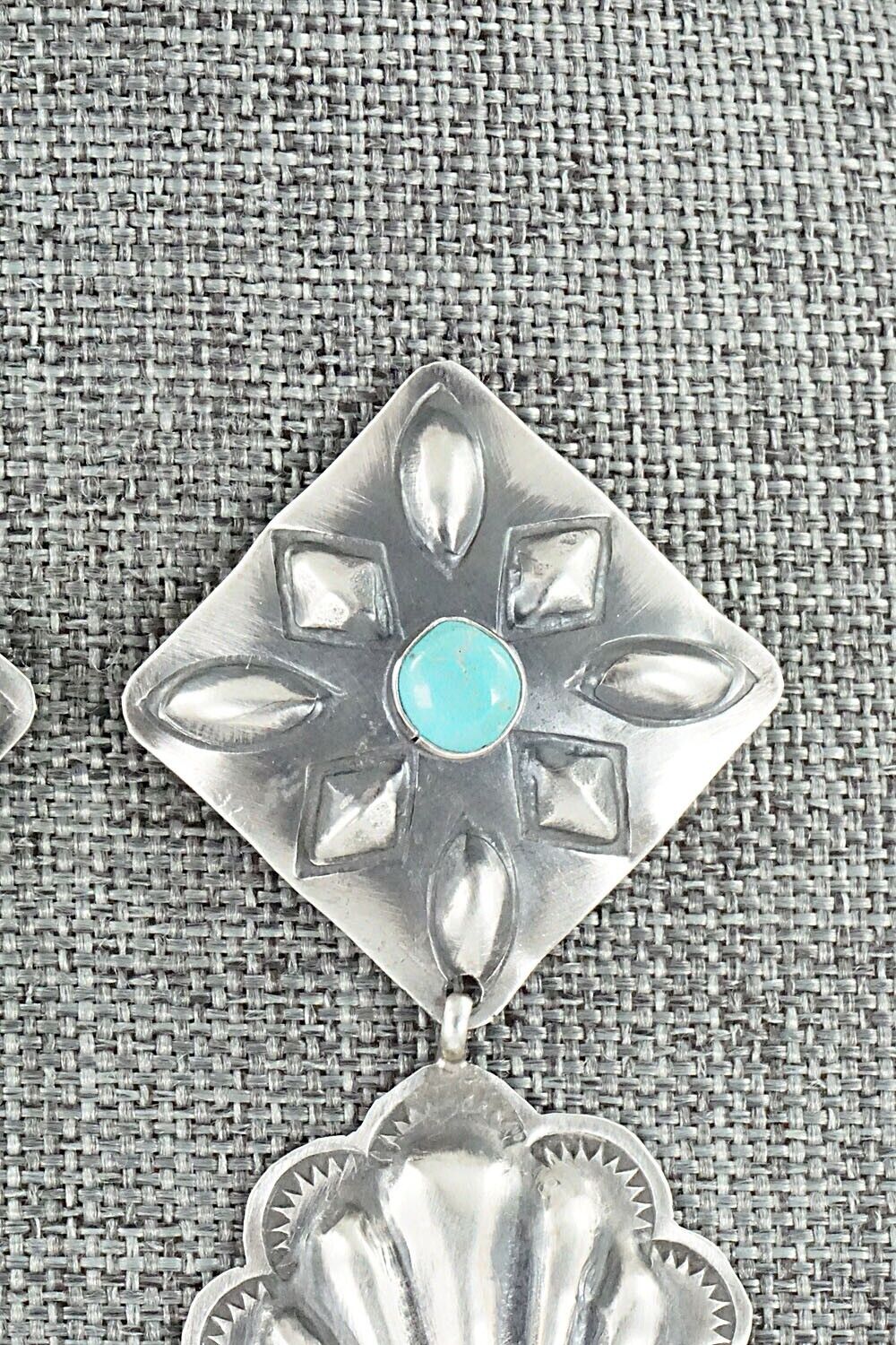 Turquoise & Sterling Silver Earrings - Rita Lee
