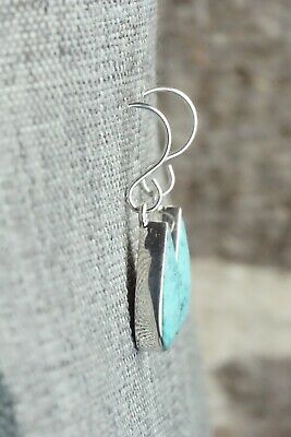 Turquoise & Sterling Silver Earrings - Evelyn Abeita