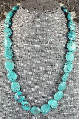 Turquoise & Sterling Silver Necklace - Navajo