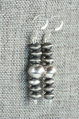 Sterling Silver Navajo Pearl Earrings - Preston Haley