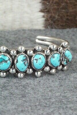 Turquoise and Sterling Silver Bracelet - Pricilla Reeder