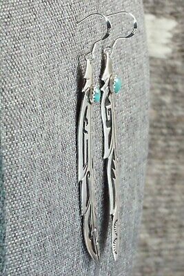 Turquoise & Sterling Silver Earrings - Richard Singer