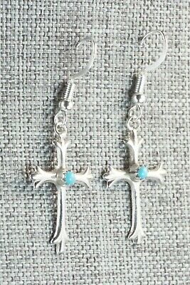 Turquoise & Sterling Silver Earrings - Bruce Chee