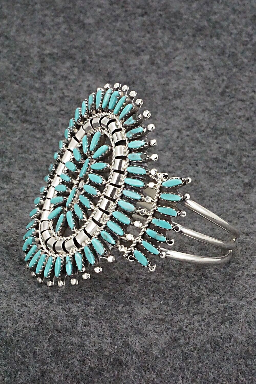 Turquoise & Sterling Silver Bracelet - Nathaniel Nez