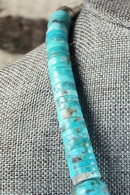 Turquoise & Sterling Silver Necklace - Joe Garcia