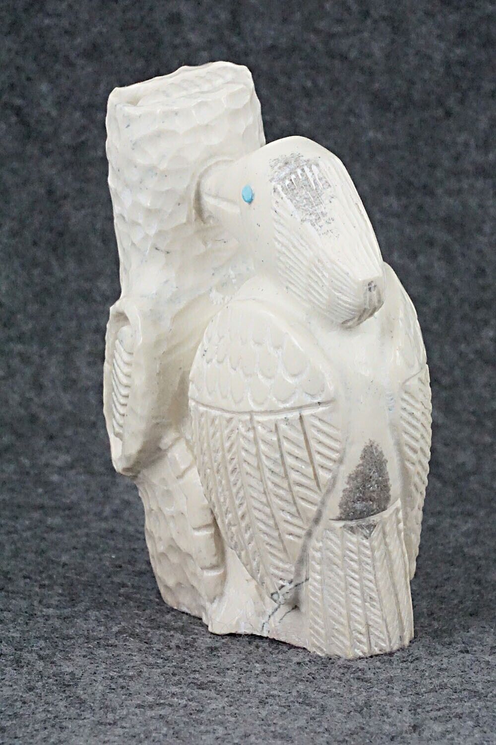 Woodpecker Zuni Fetish Carving - Carlton Kaamasee