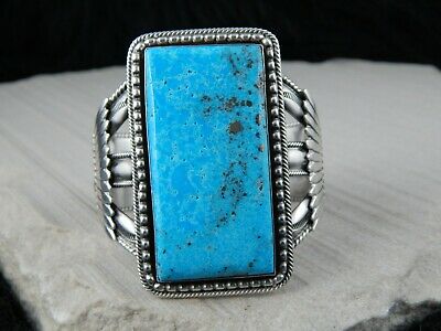 Navajo Turquoise & Sterling Silver Bracelet - Raymond Delgarito - High Lonesome Trading
