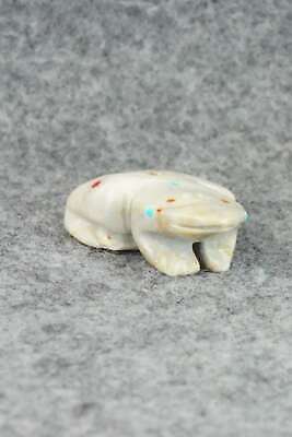 Frog Zuni Fetish Carving - Todd Lowsayatee