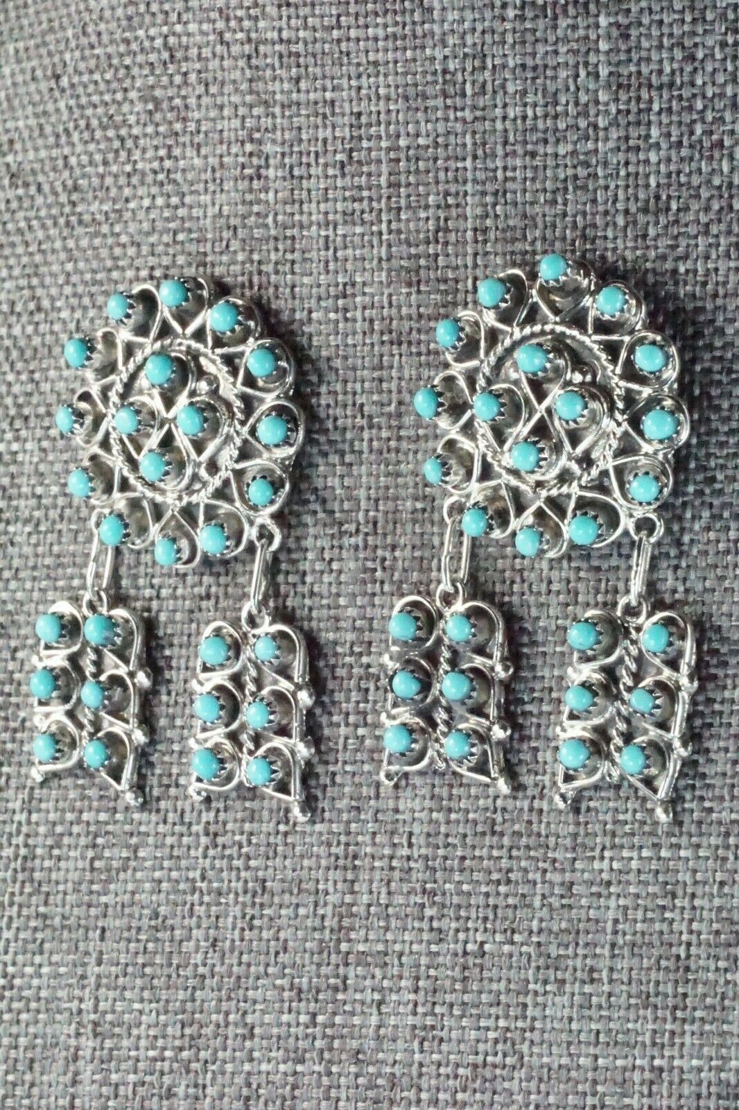 Turquoise & Sterling Silver Earrings - Waylon Johnson