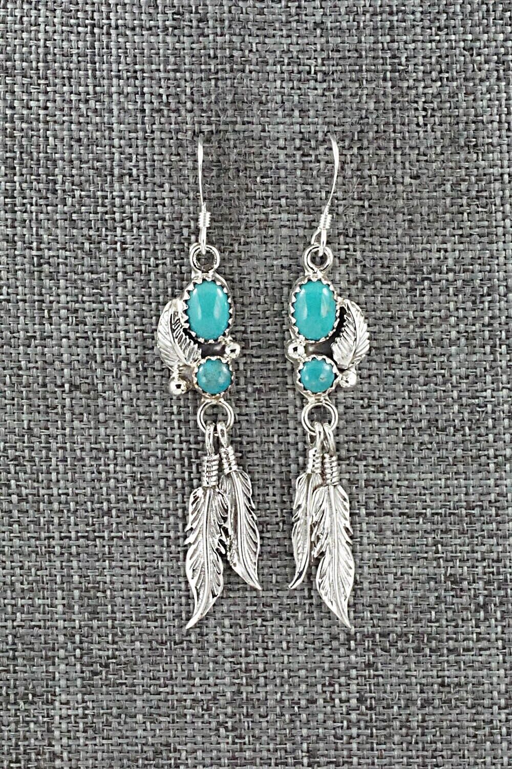 Turquoise & Sterling Silver Earrings - Annie Spencer