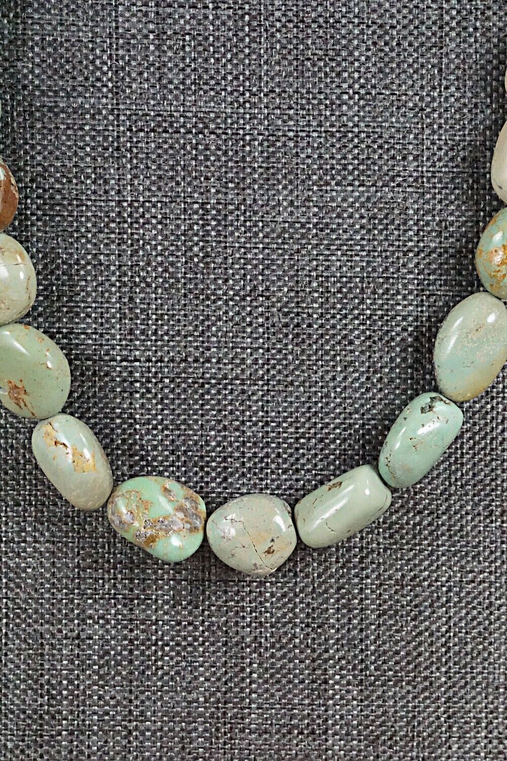 Turquoise and Sterling Silver Necklace - Louise Joe