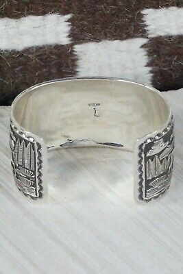 Navajo Turquoise and Sterling Silver Bracelet - Annie Lee
